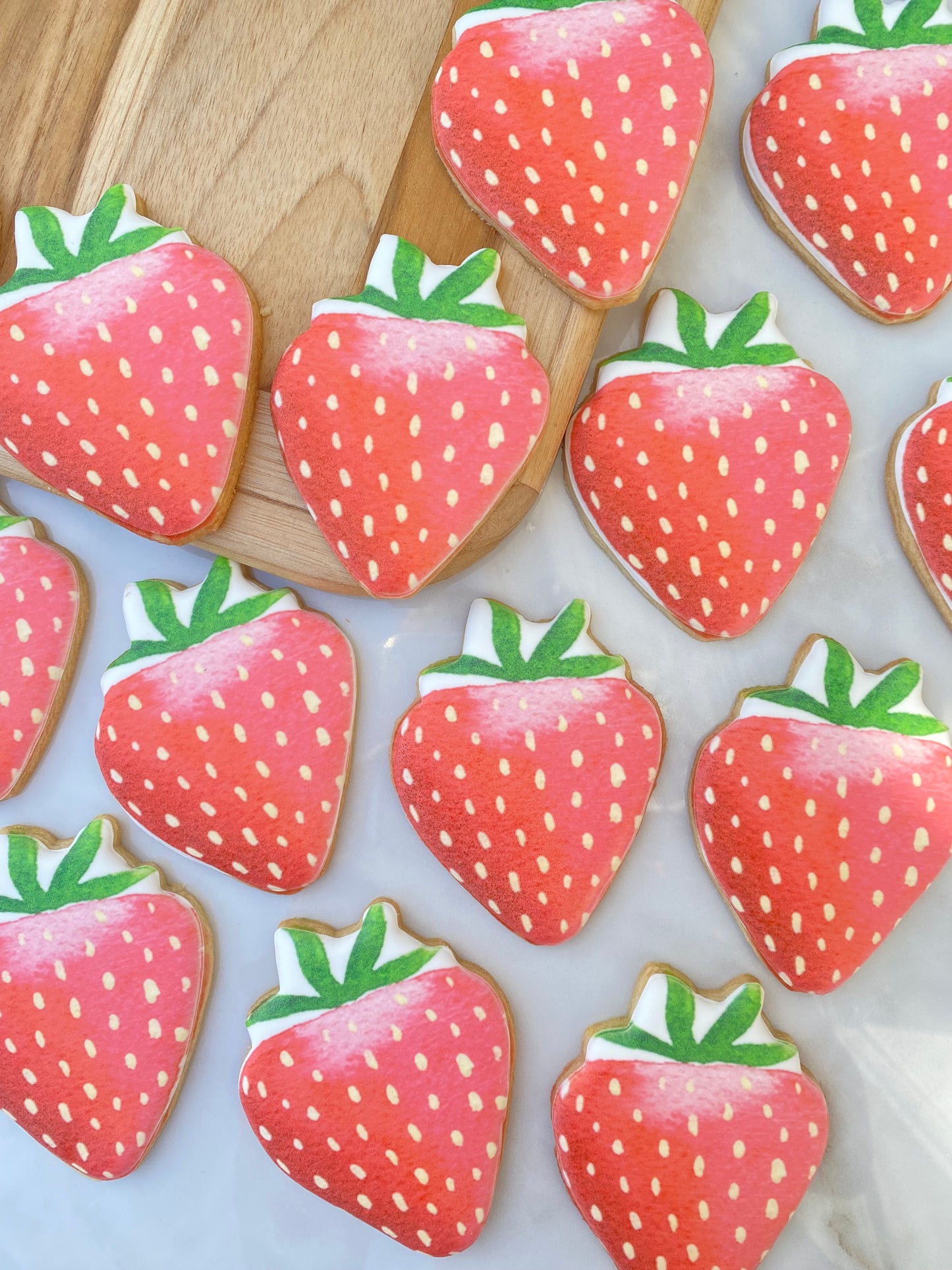 Strawberry print cookies/ 1 dozen