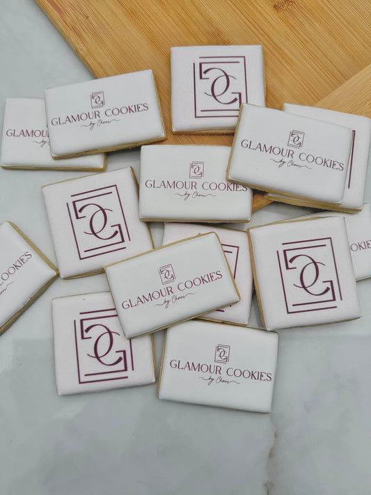 Corporate logo cookies