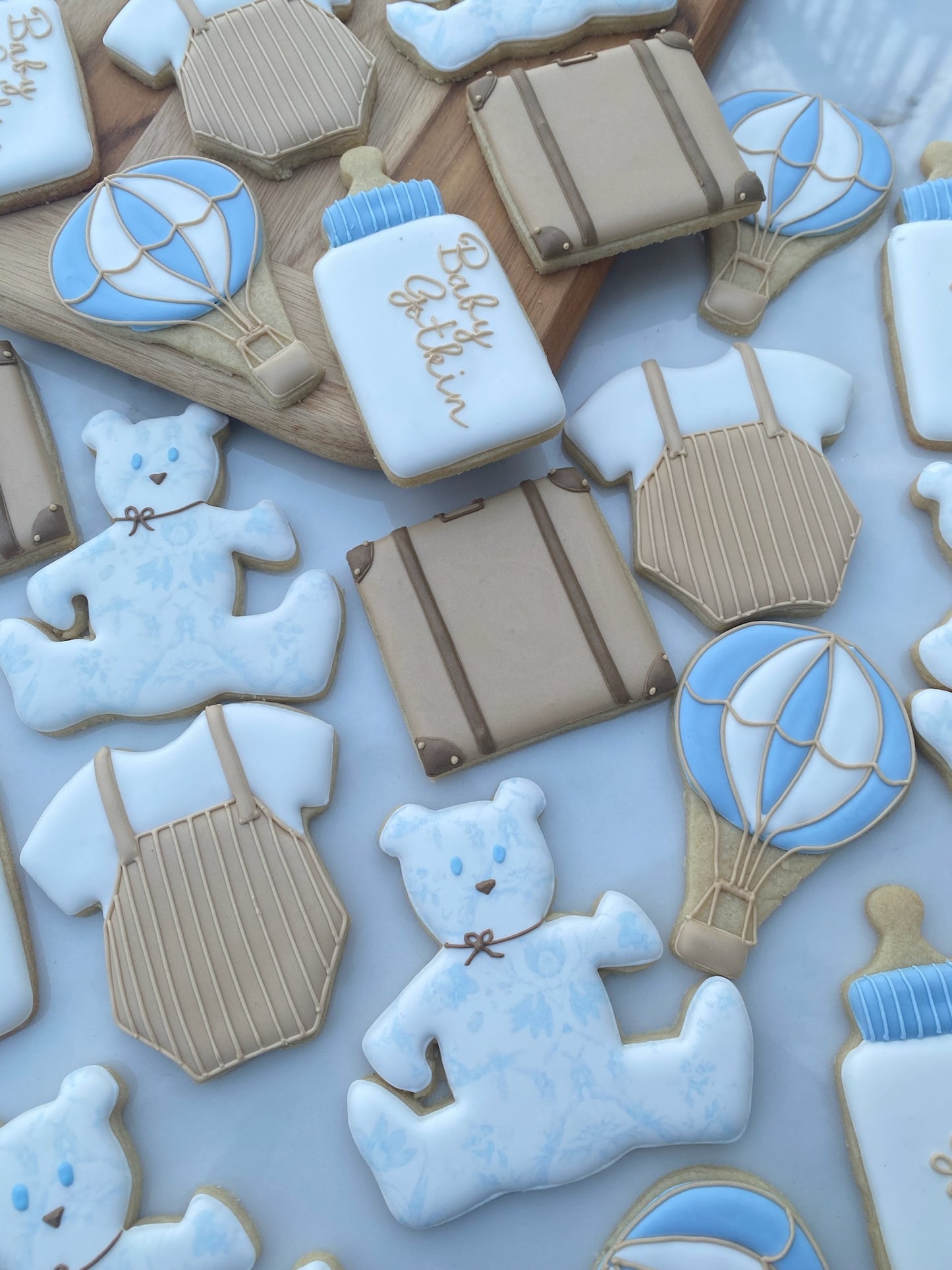 Hot Air Balloon Baby Cookies