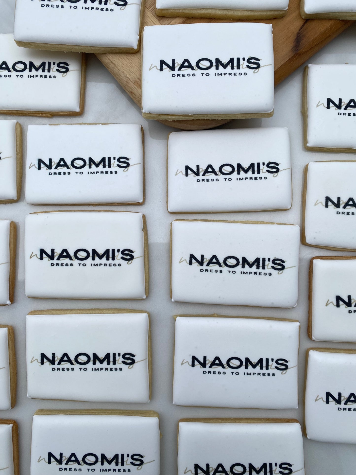 Corporate logo cookies
