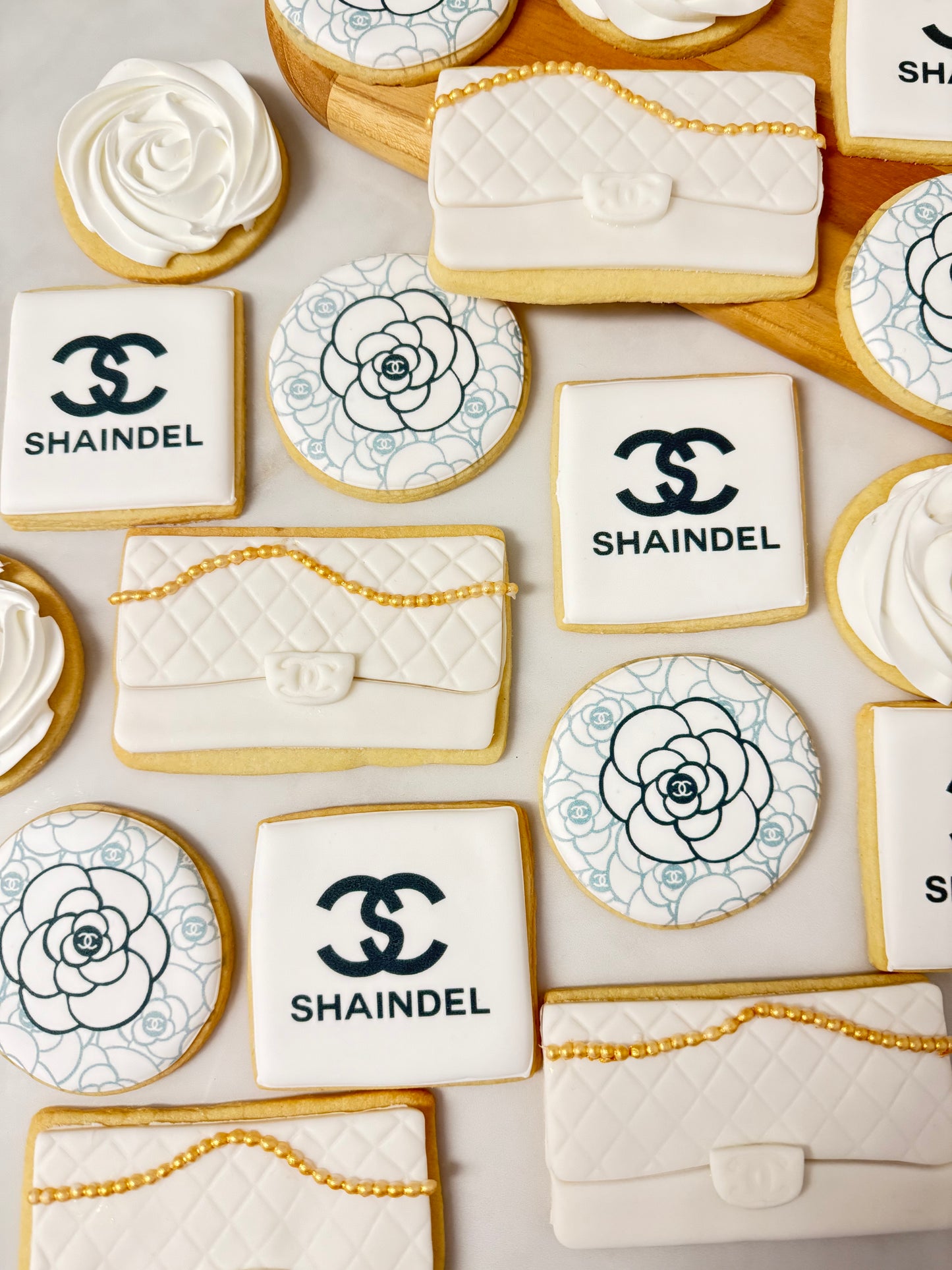Chanel inspired birthday cookies/ 2 dozen