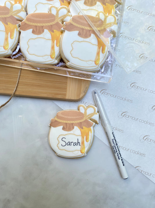 Honey Jar place card cookie kit DIY