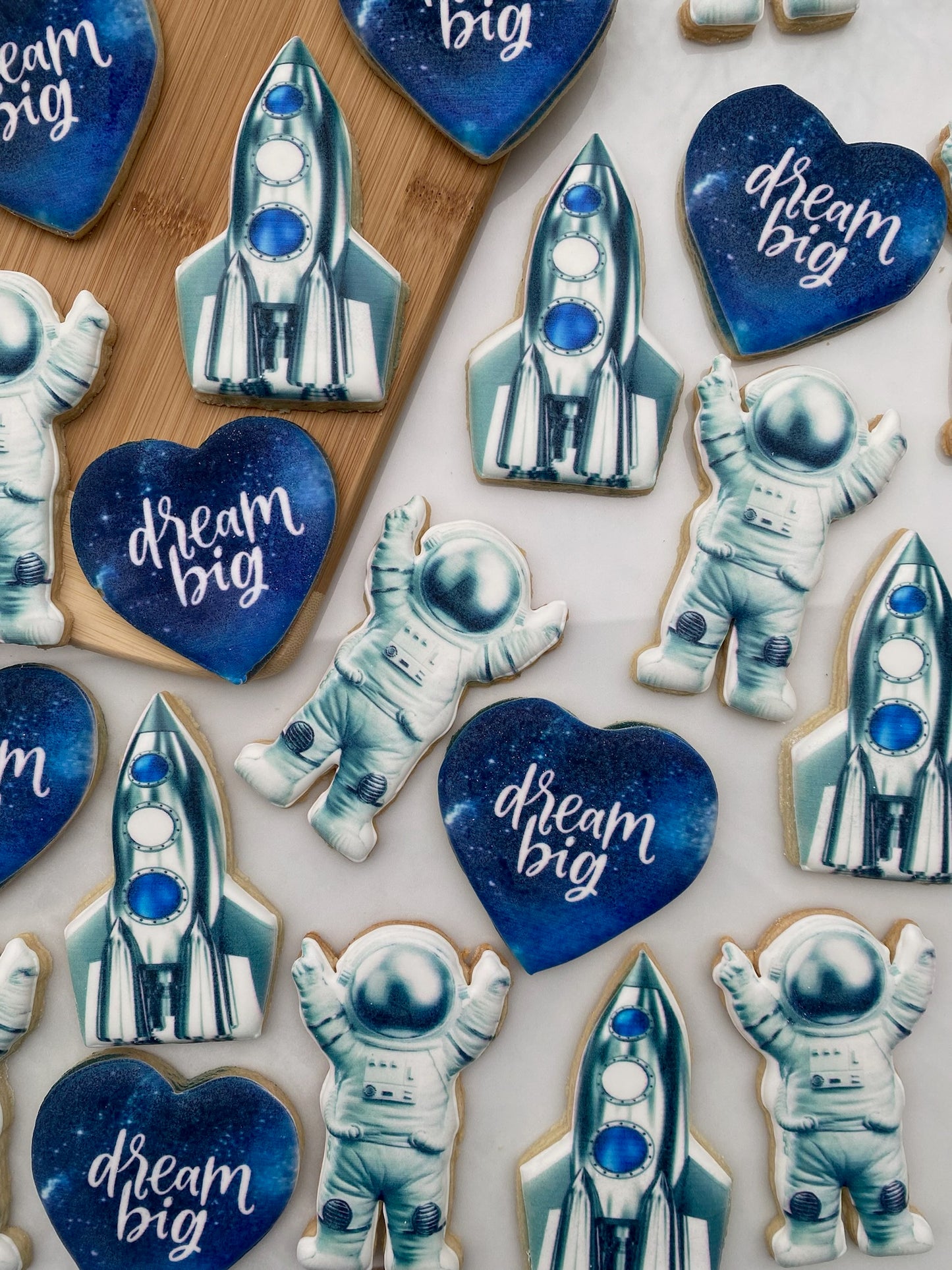 Astronaut Themed Birthday Cookies
