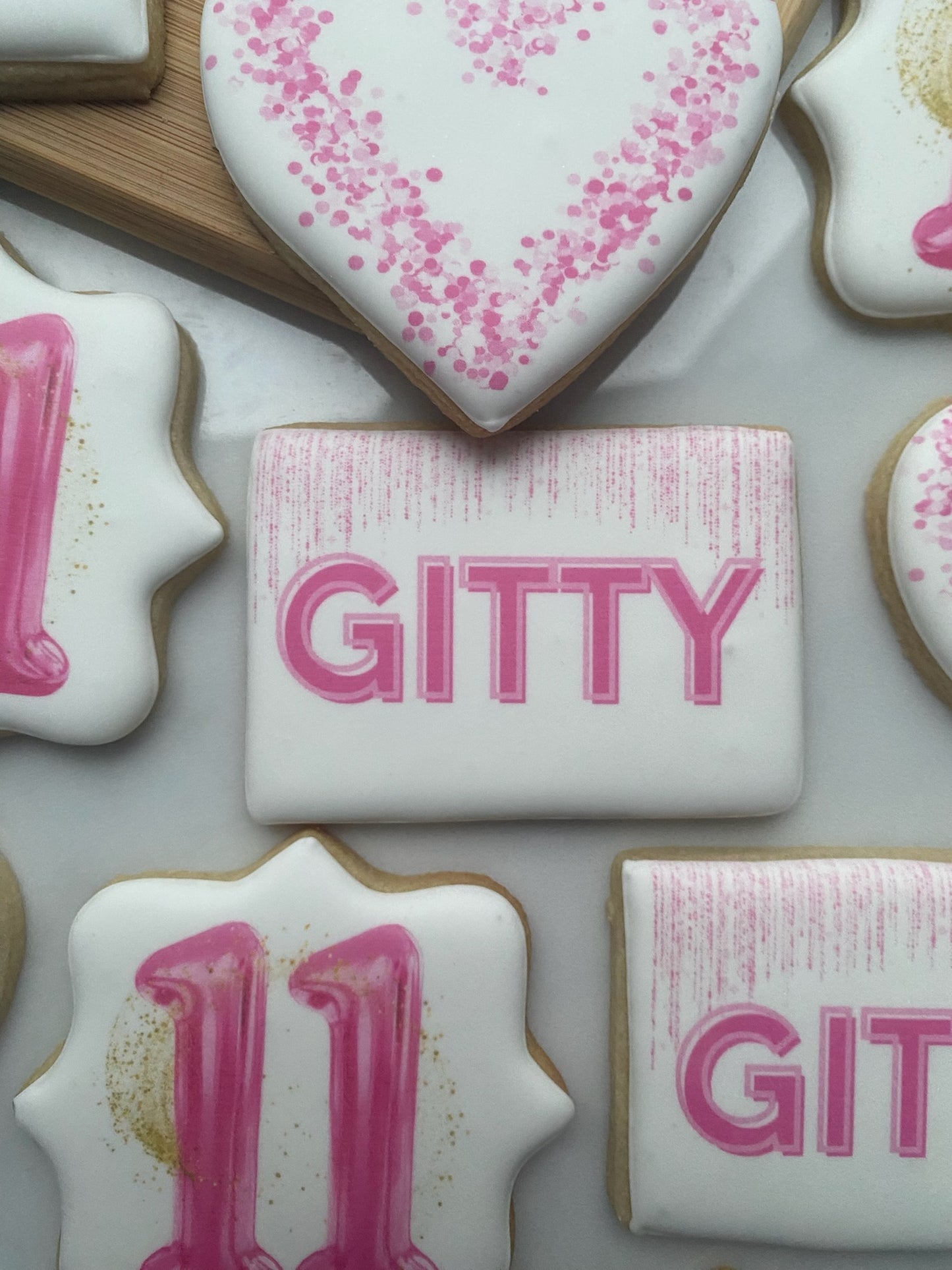 Heart Birthday cookies