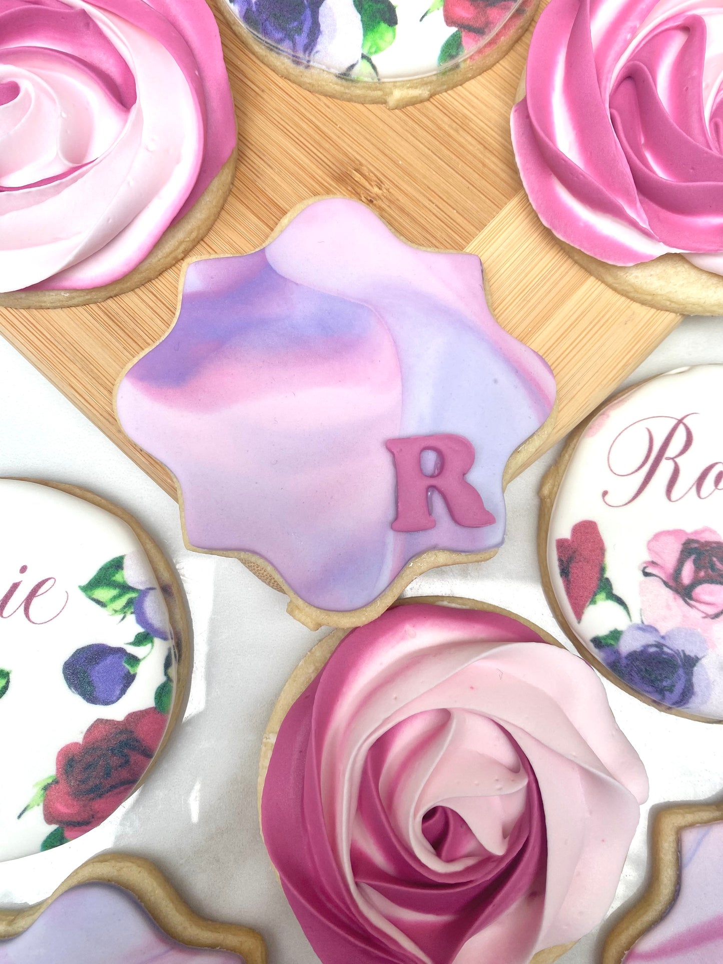 Rose pretty cookie set/ 2 dozen
