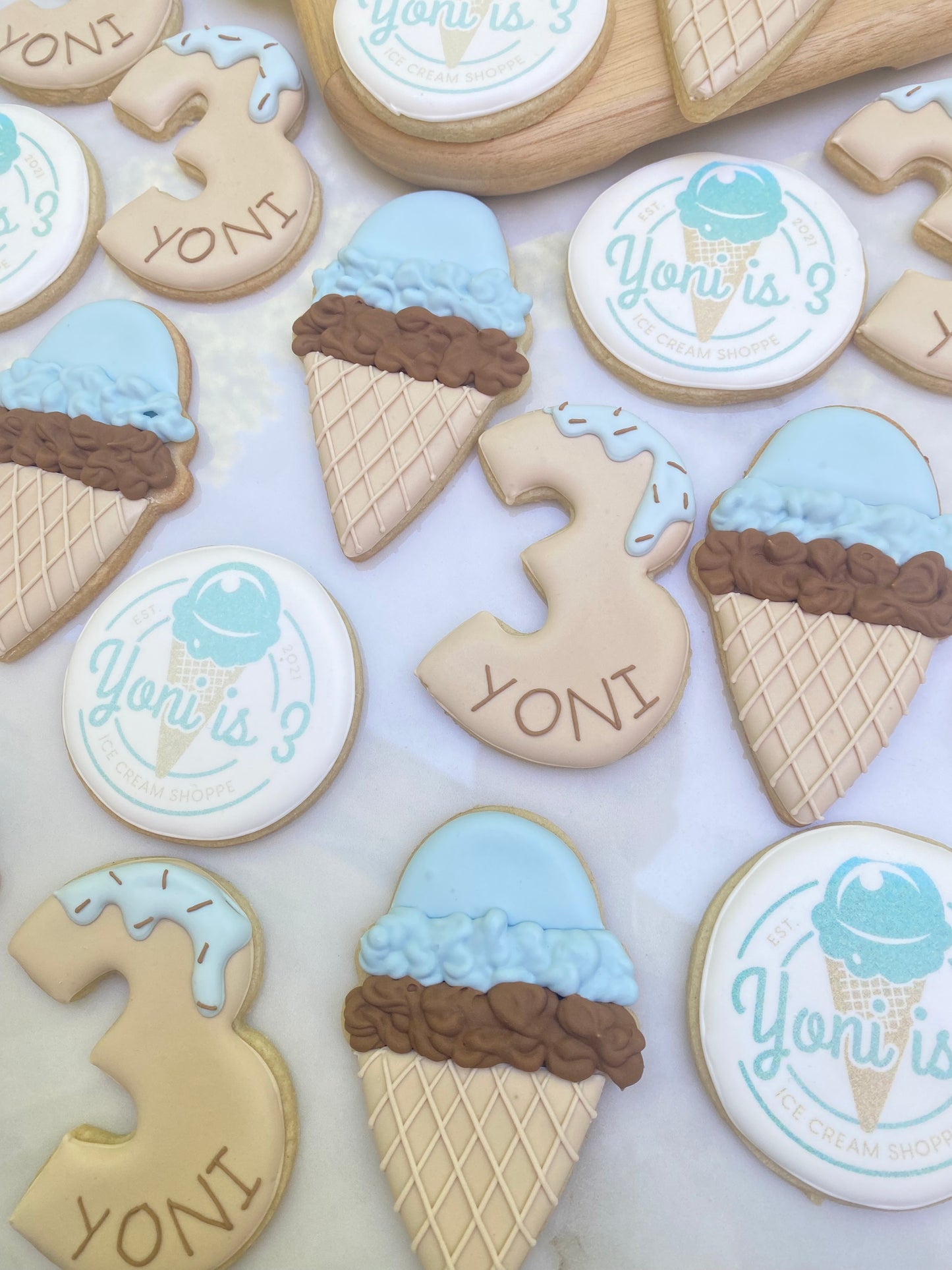 Ice cream theme and logo set/ 2 dozen