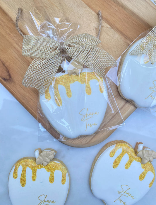 Individual Apple/Honey Jar Cookie Gift