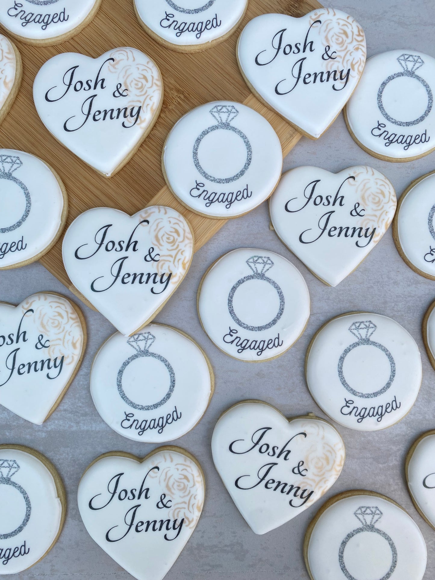 Engagement print cookies/ 1 Dozen