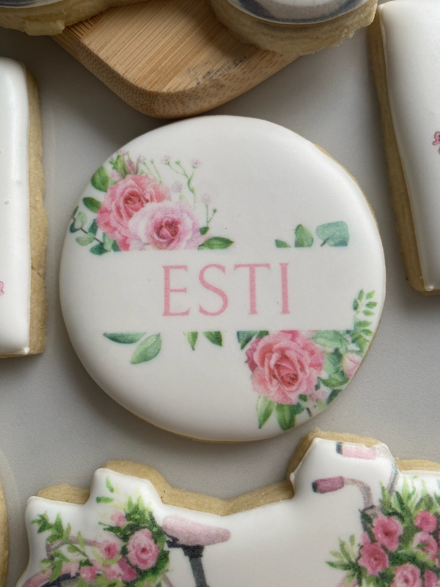 Bicycle Themed Birthday Cookies