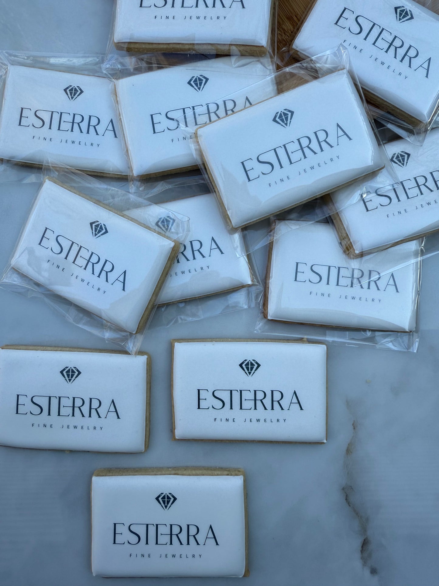 Corporate logo cookies