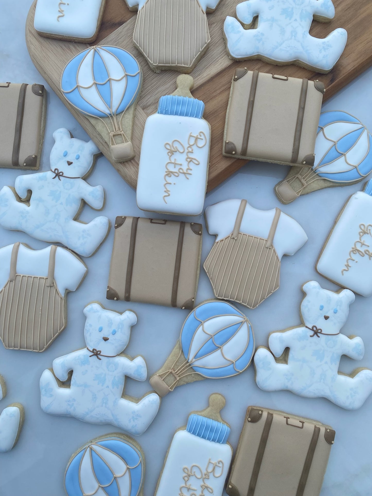 Hot Air Balloon Baby Cookies