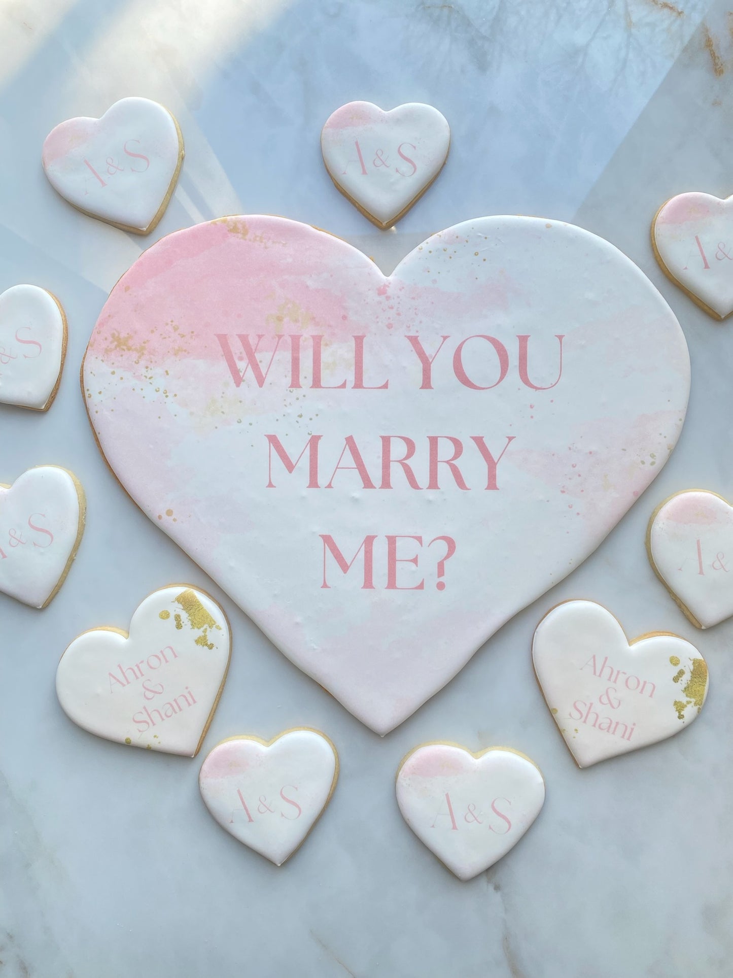 Proposal Cookie Giant Heart- pickup only