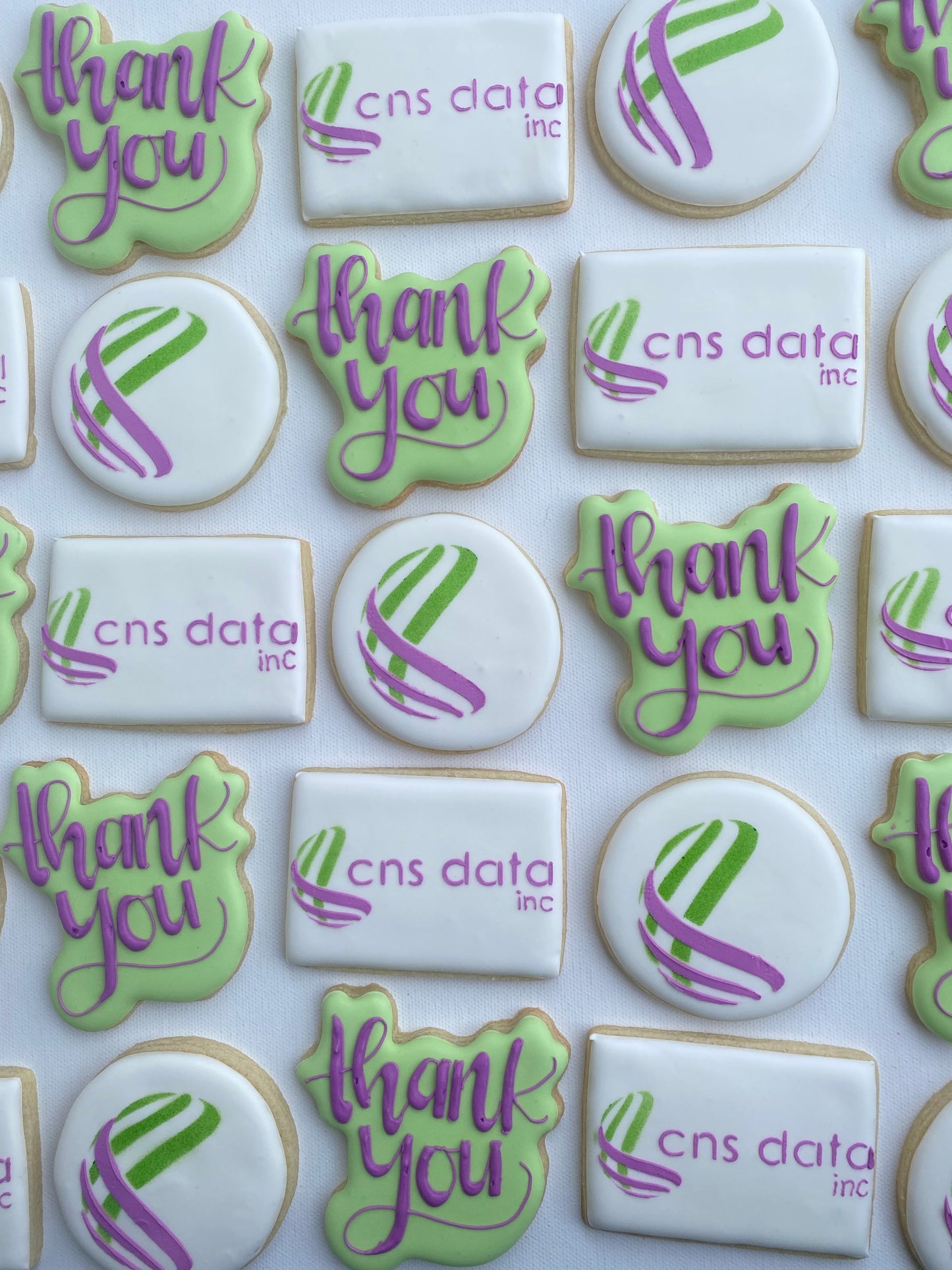 Corporate logo cookies