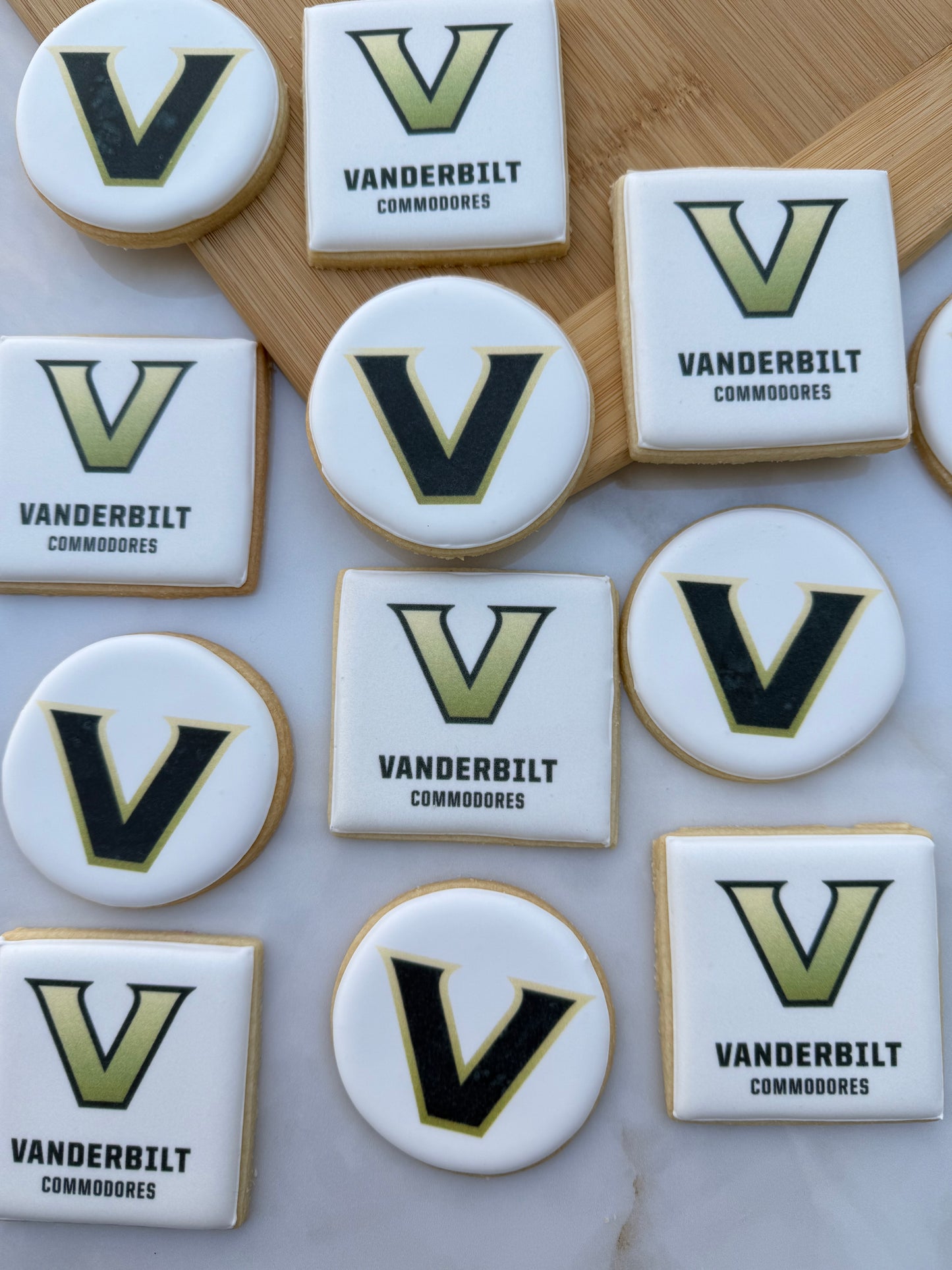 Corporate logo cookies