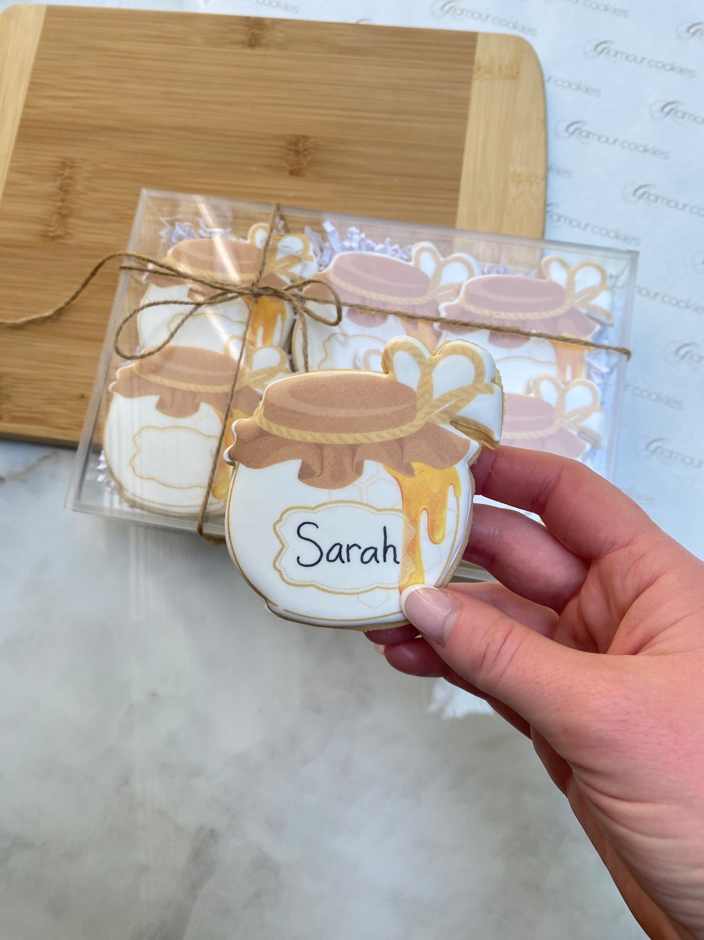 Honey Jar place card cookie kit DIY