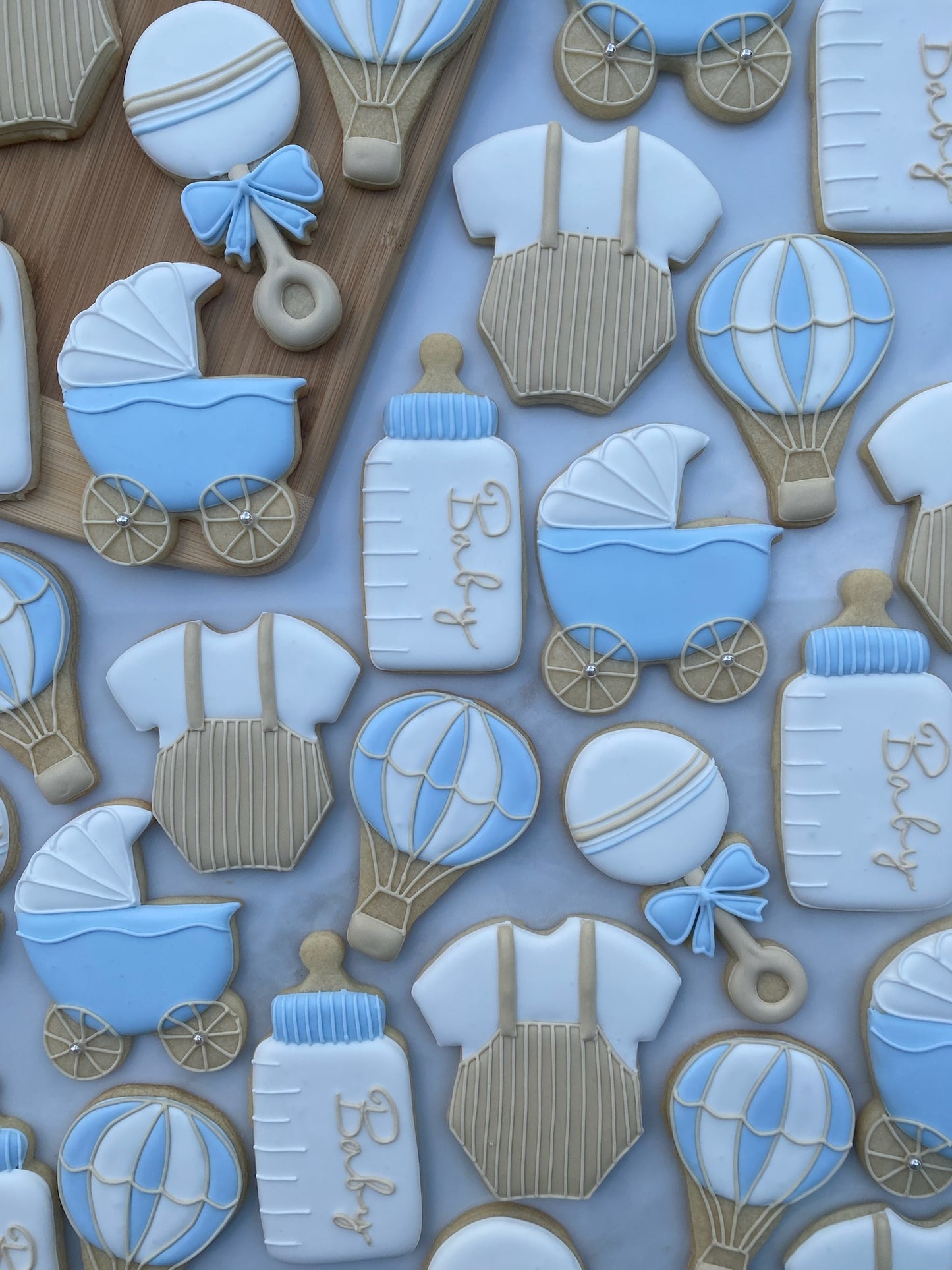 Hot Air Balloon Baby Cookies