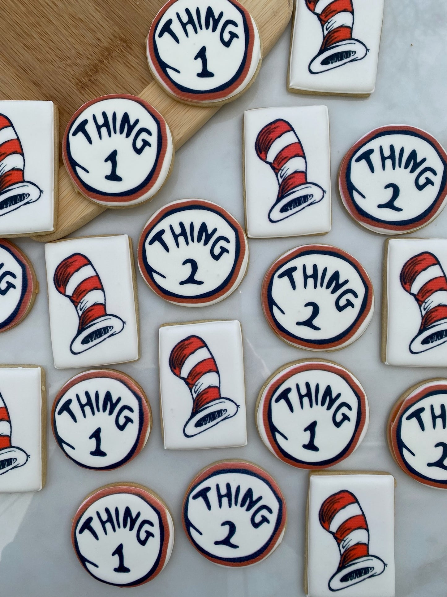 Dr Seuss Cat In The Hat Themed Cookies