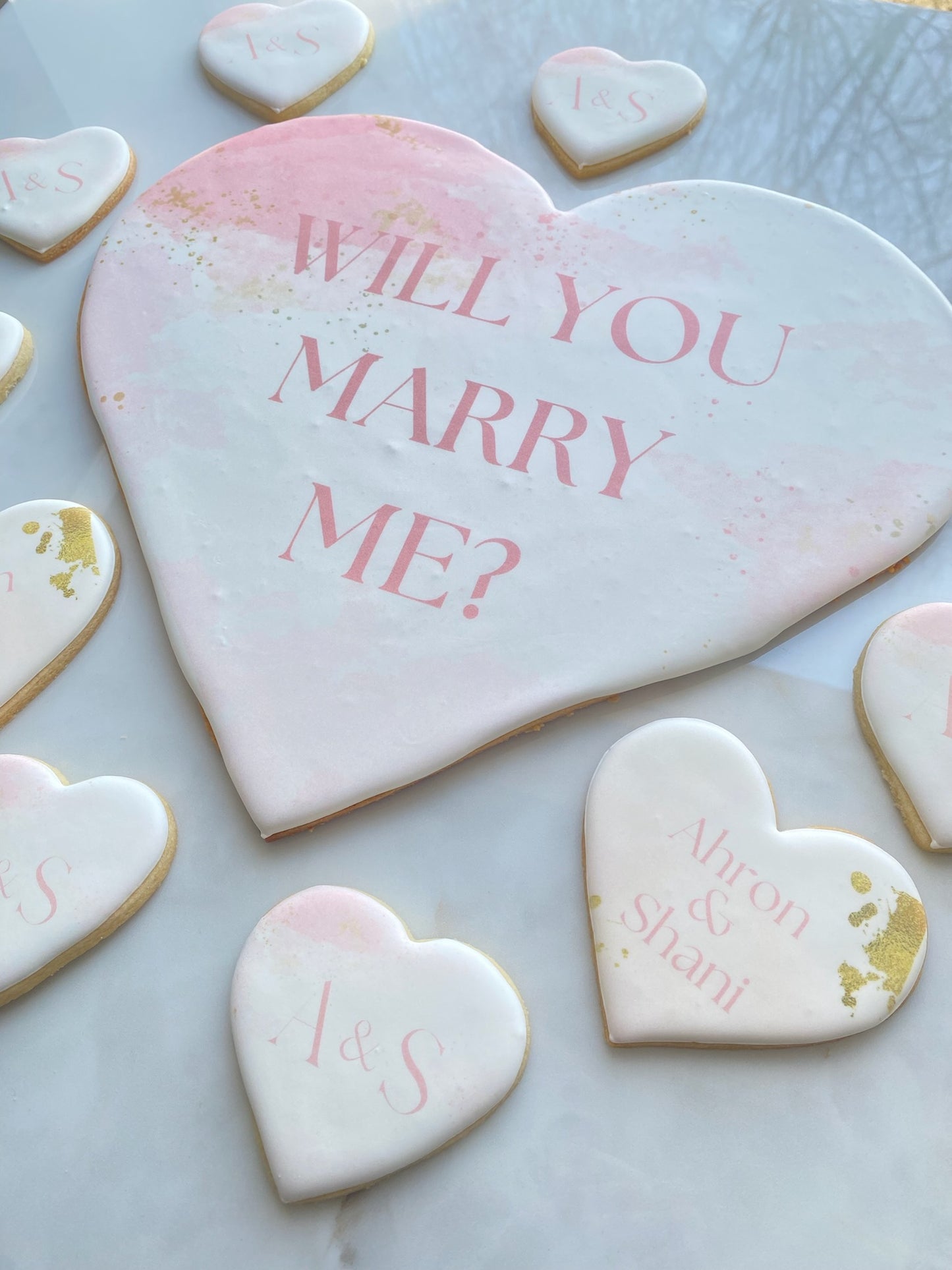 Proposal Cookie Giant Heart- pickup only