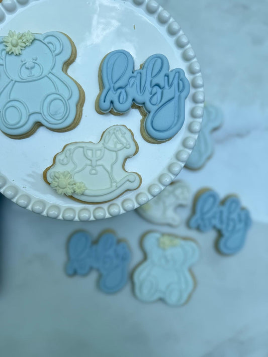 Floral baby boy set- fondant