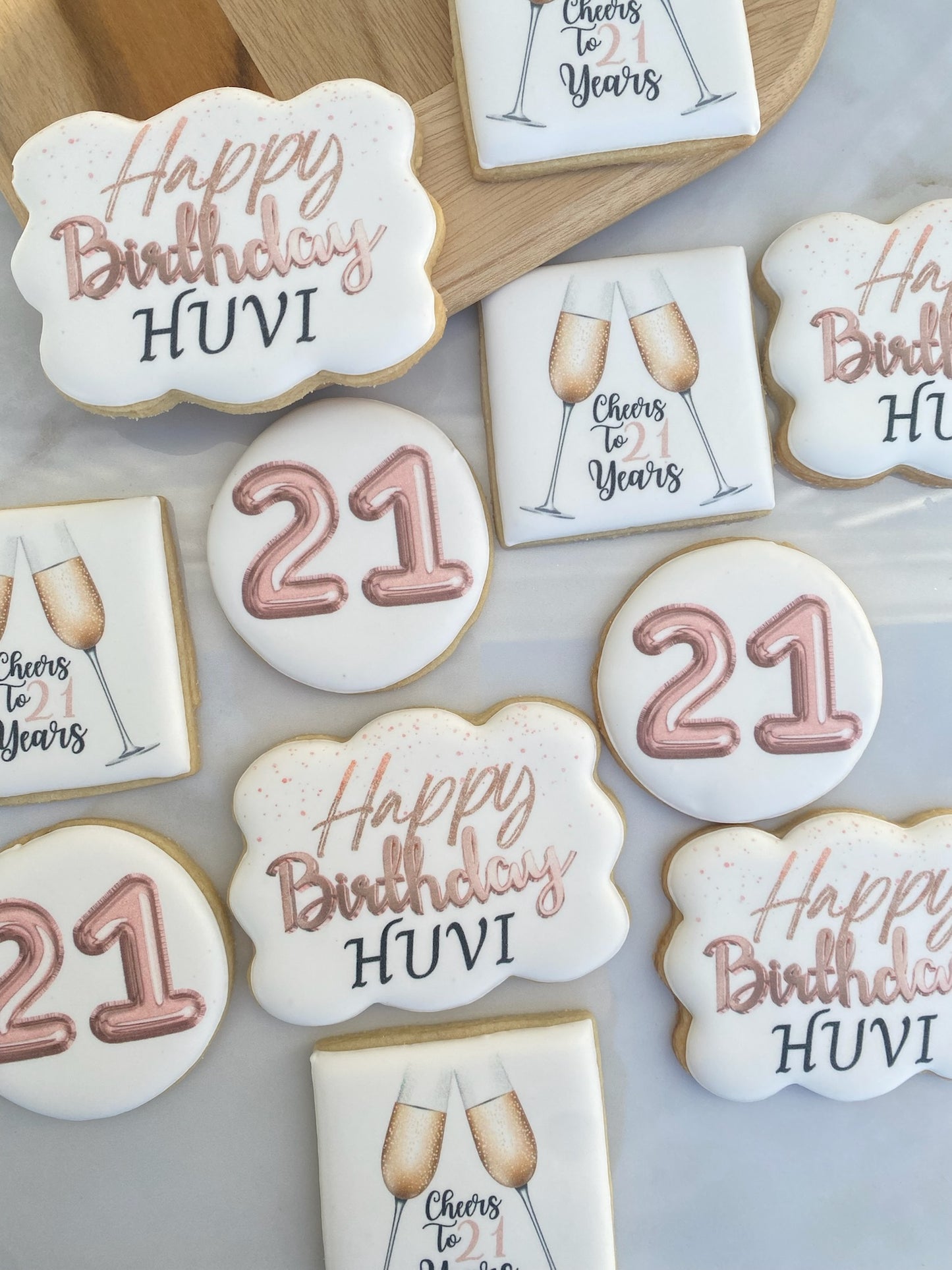 Twenty First Birthday cookies