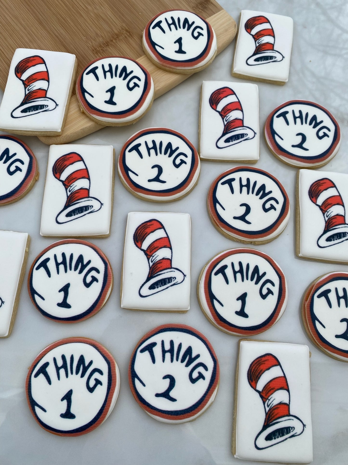 Dr Seuss Cat In The Hat Themed Cookies
