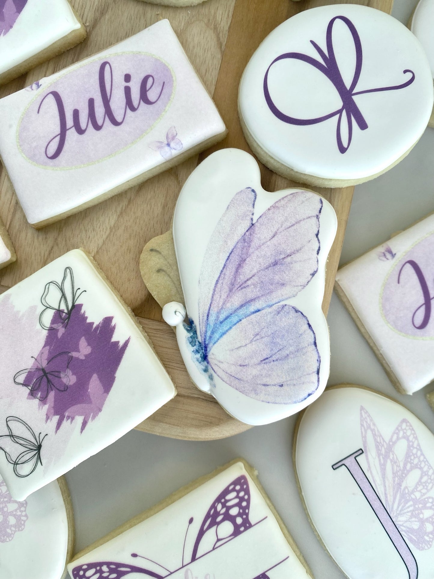 Butterfly Themed Birthday Cookies