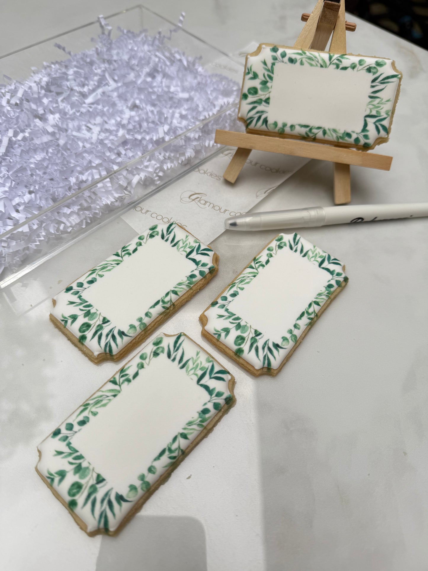 Place card cookie DIY kit 8 cookies, pick up/local delivery
