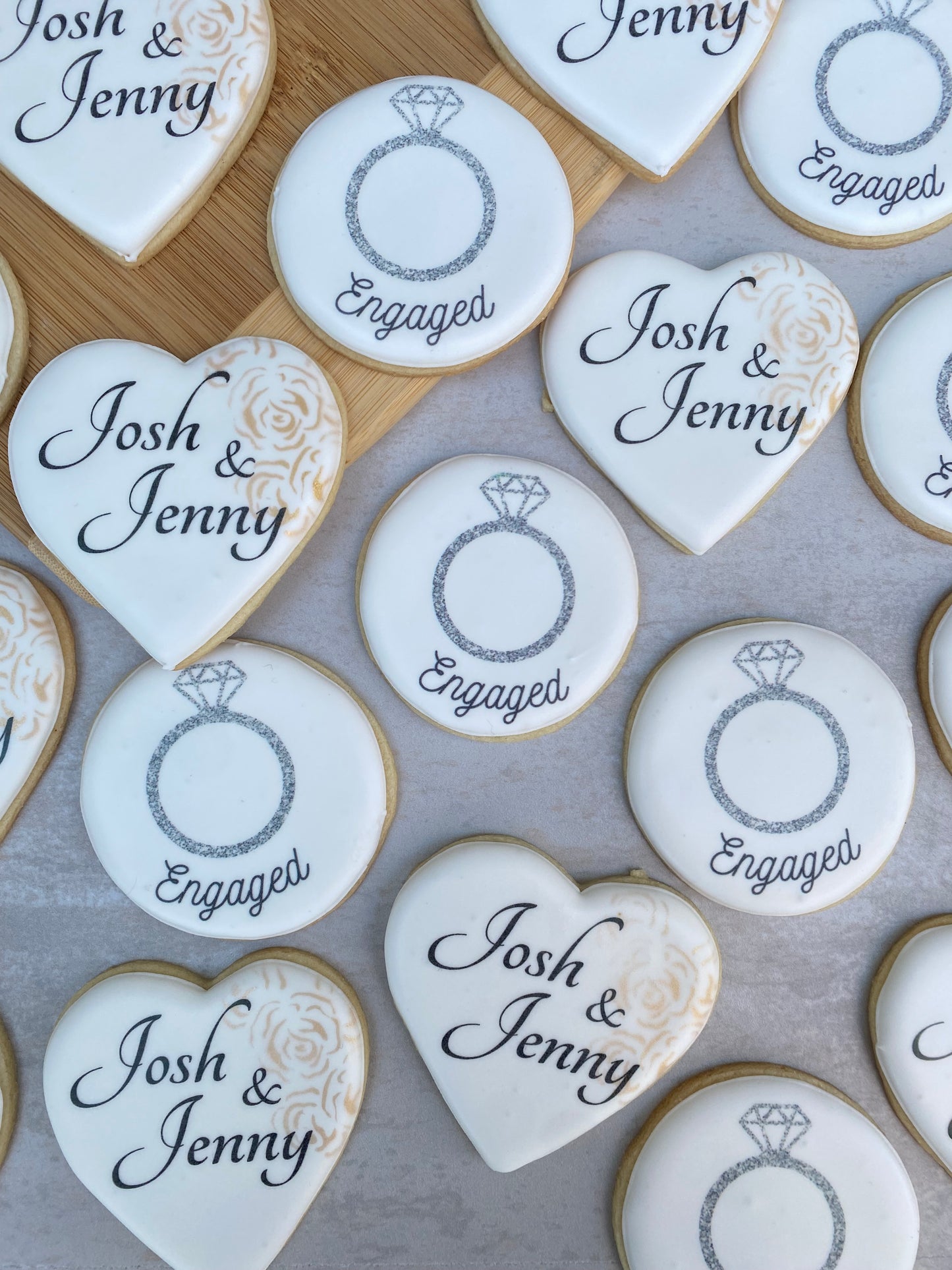 Engagement print cookies/ 1 Dozen