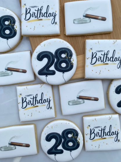 Adult birthday cookies