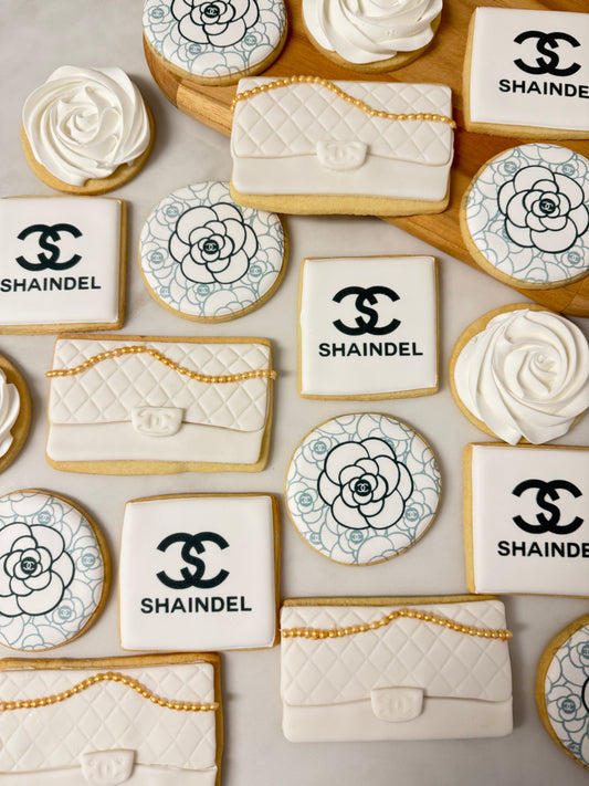 Chanel inspired birthday cookies/ 2 dozen