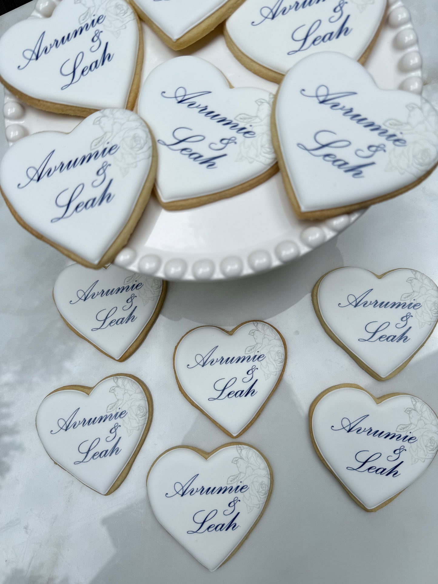Engagement heart cookies/ 1 Dozen