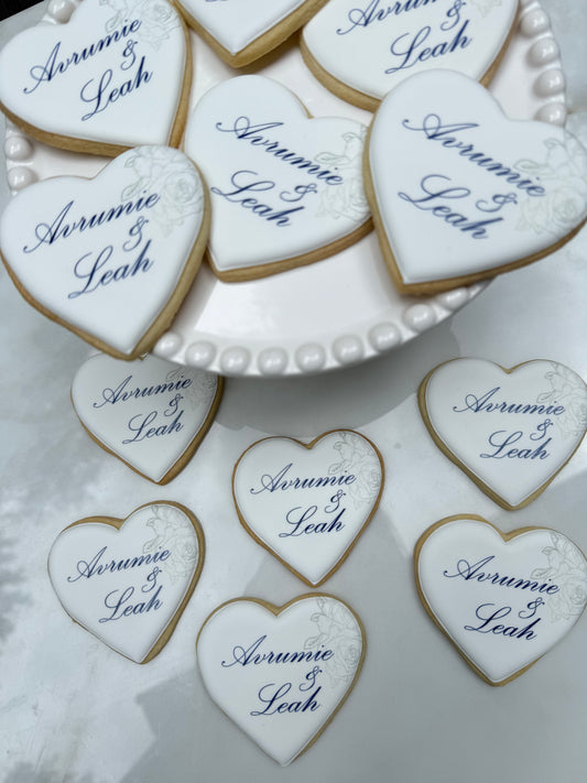 Engagement heart cookies/ 1 Dozen