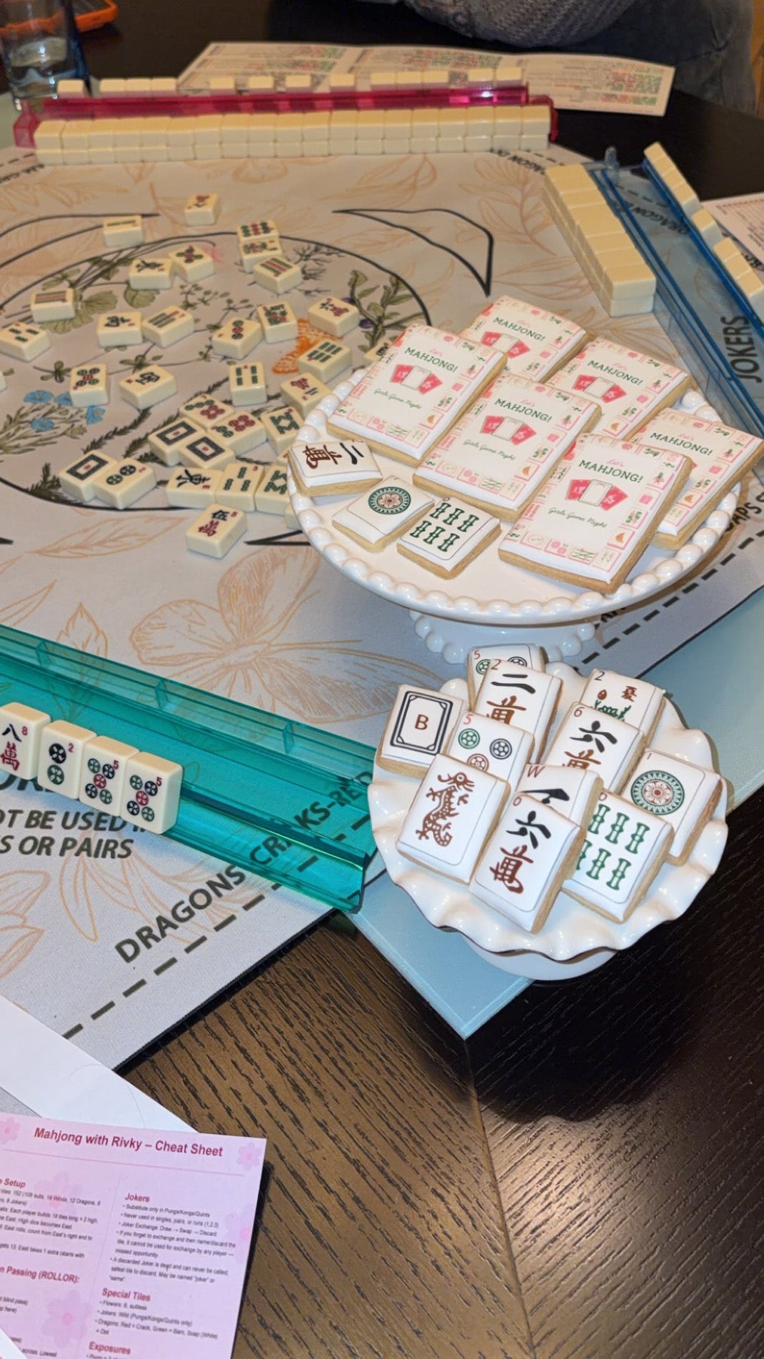 Mahjong tile cookie box