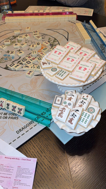 Mahjong tile cookie box