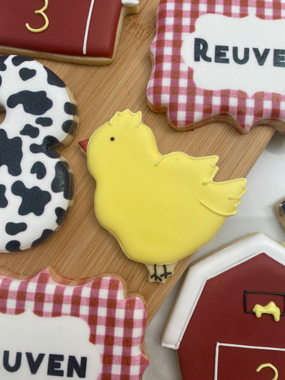 Farm themed birthday cookies/ 2 Dozen