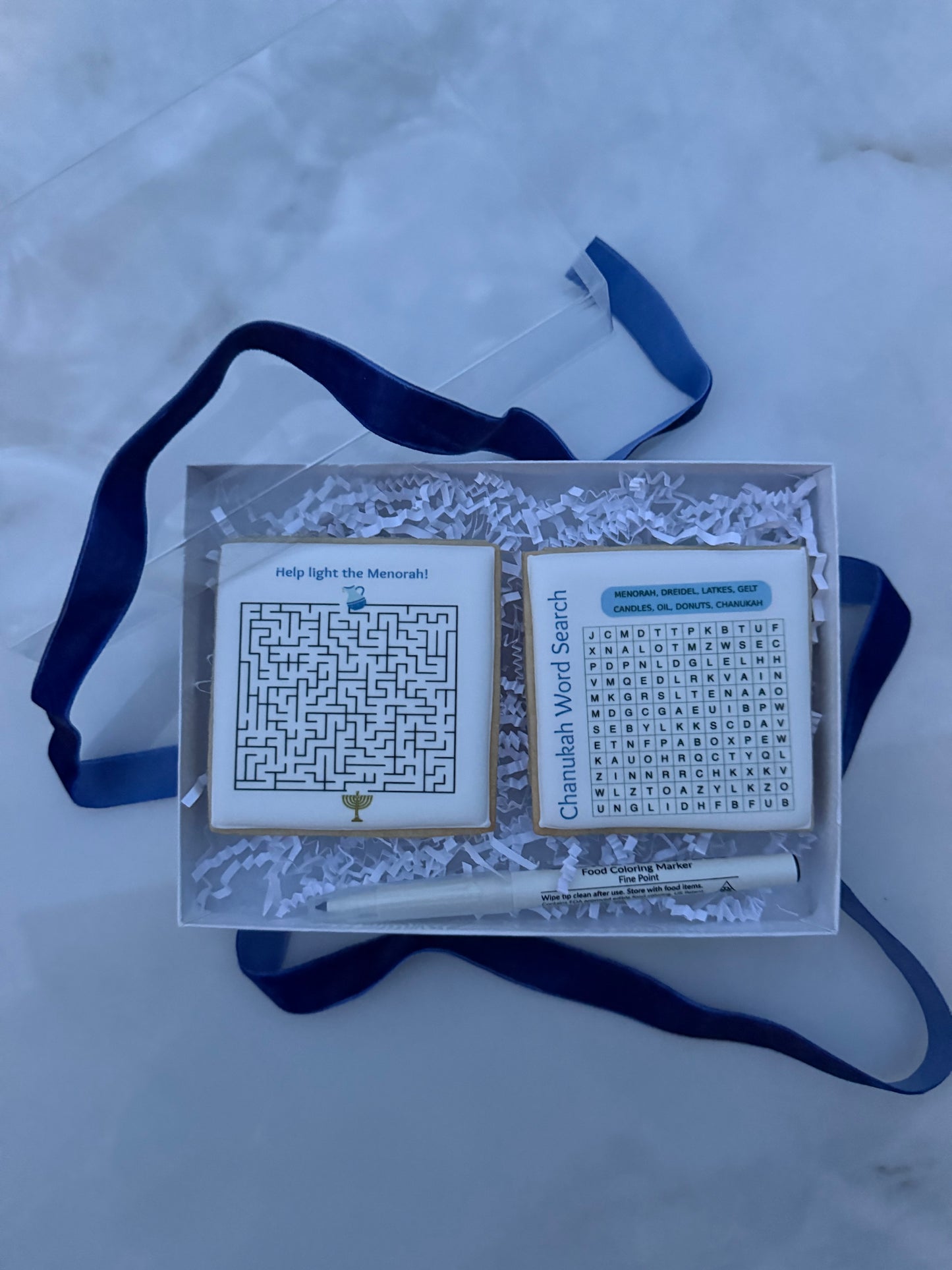 Chanukah activity cookies