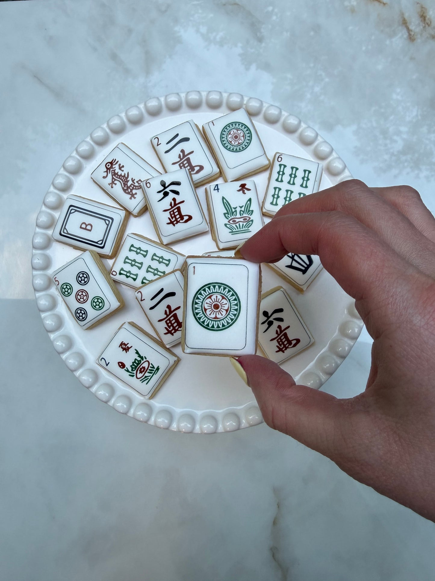 Mahjong tile cookie box