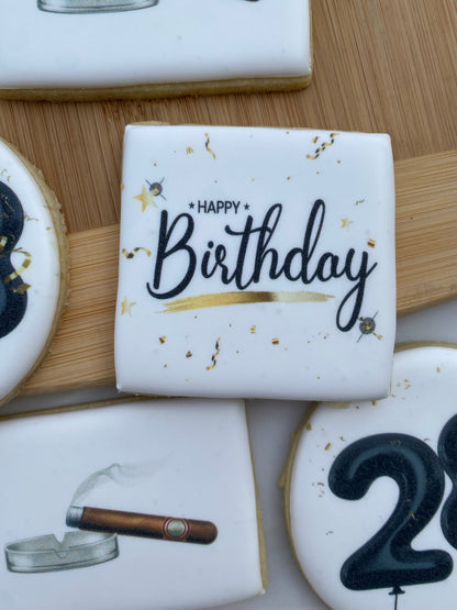 Adult birthday cookies