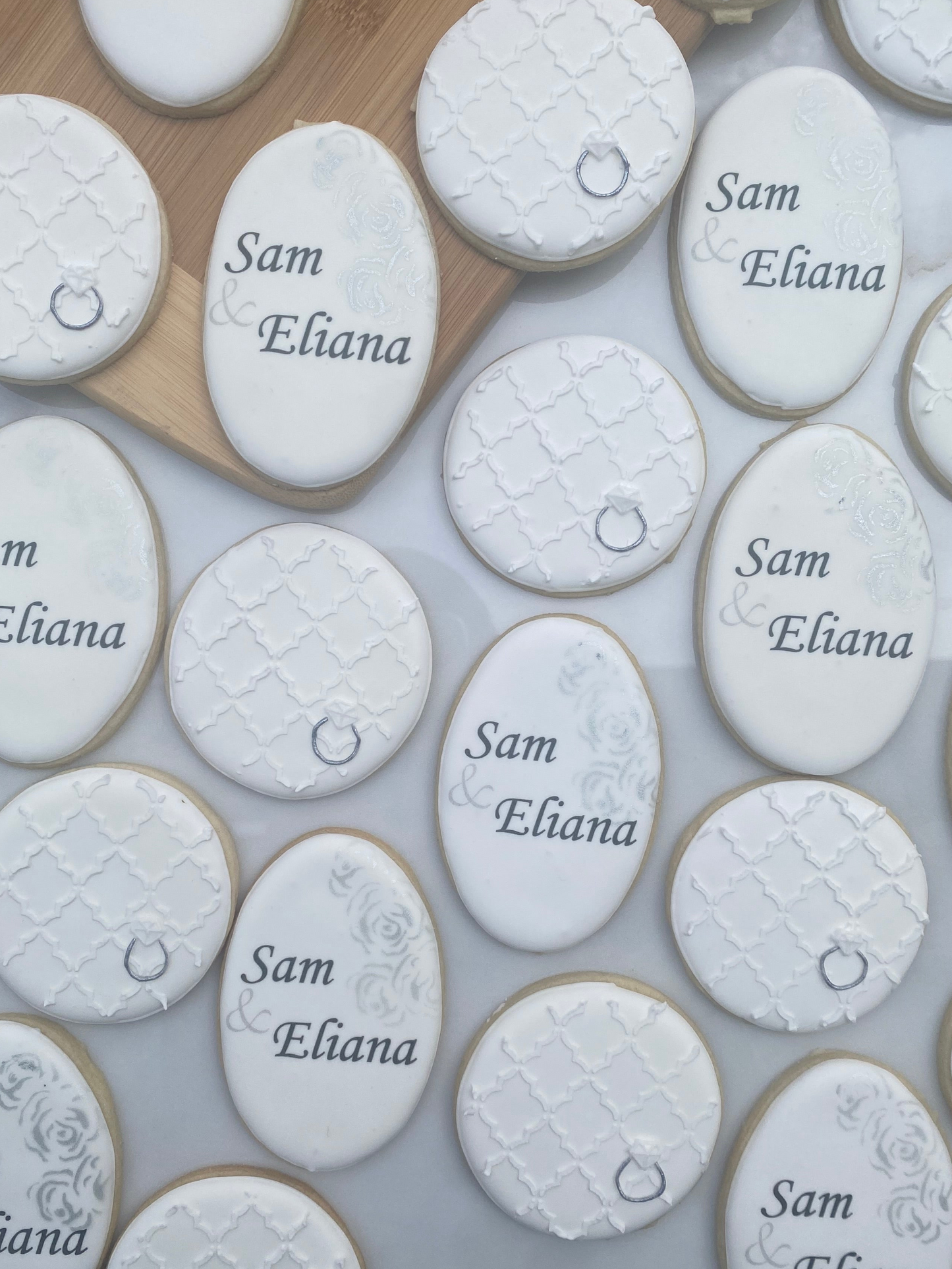 Engagement name and ring/ 2 dozen