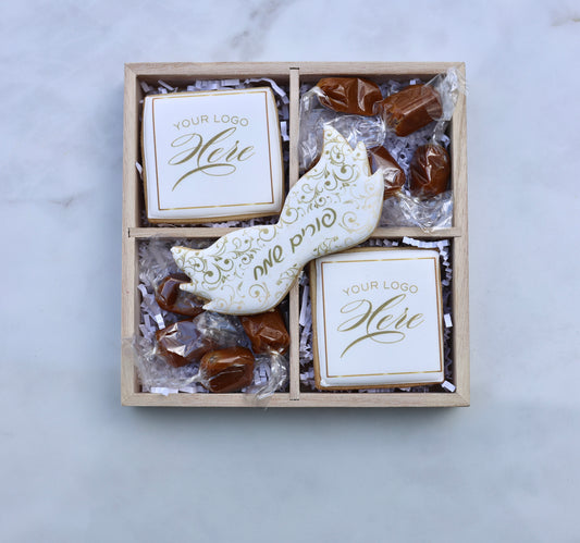 Signature logo caramel box