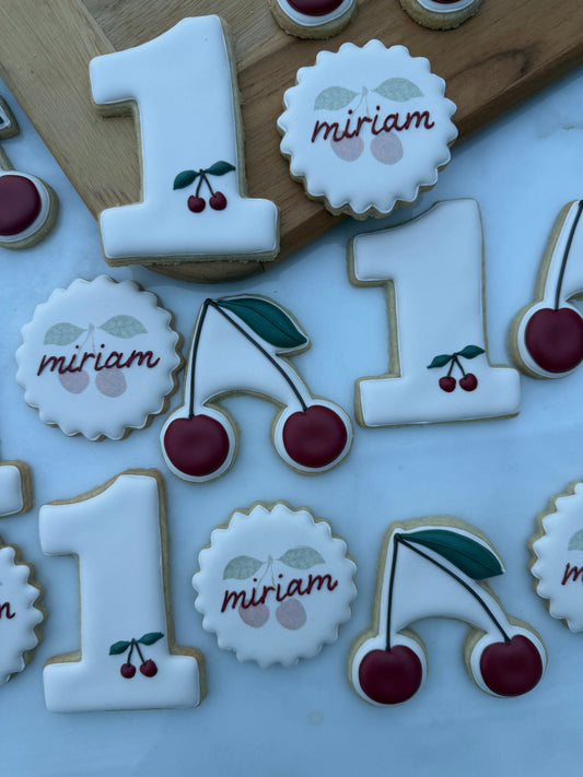 Cherry theme cookies/ 2 dozen