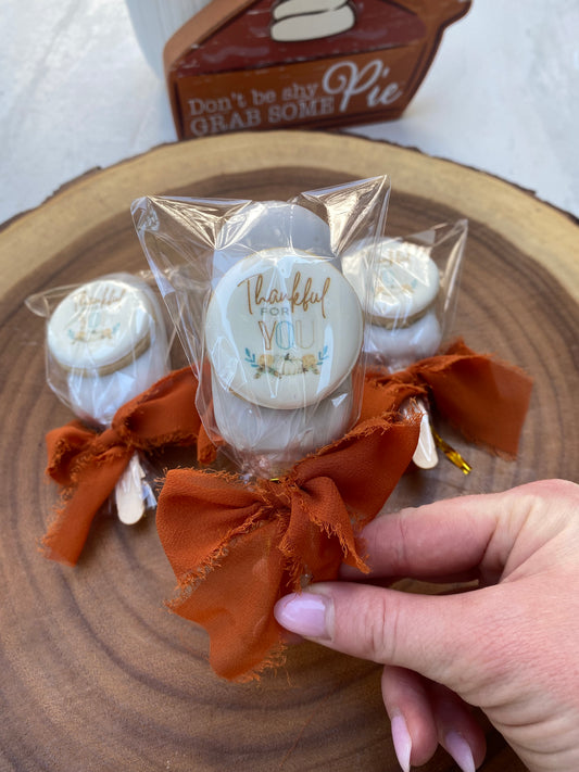 Thanksgiving Cakesicle with cookie topper- pick up or local delivery only