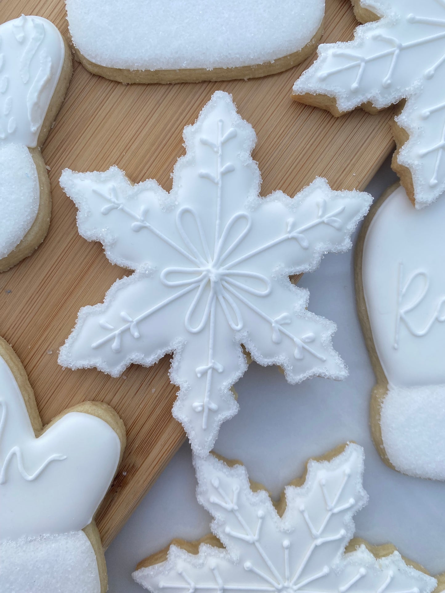 Snow themed cookies/ 2 Dozen