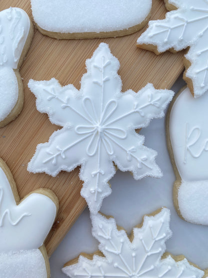 Snow themed cookies/ 2 Dozen