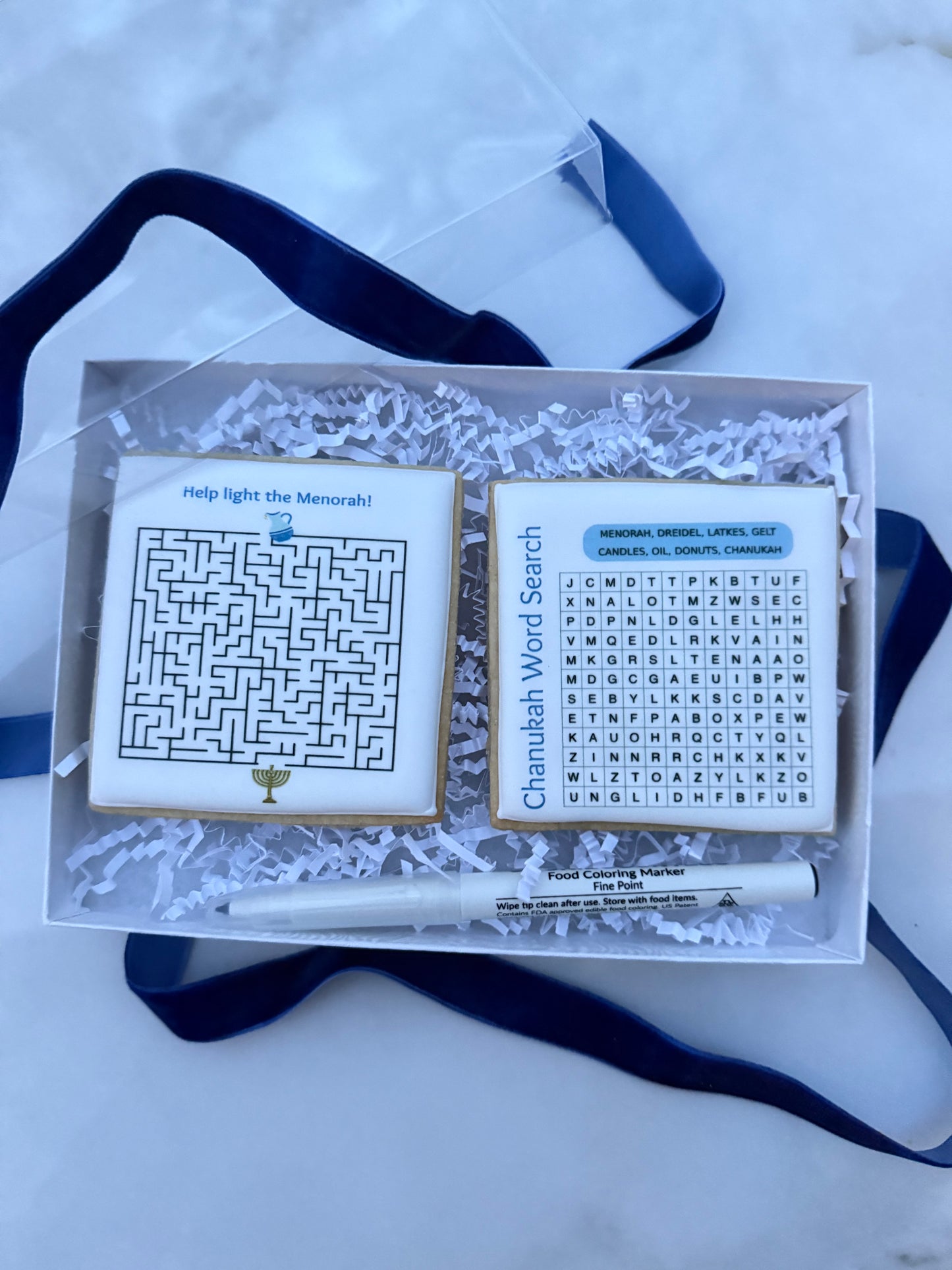 Chanukah activity cookies