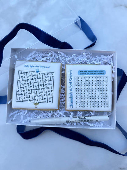 Chanukah activity cookies