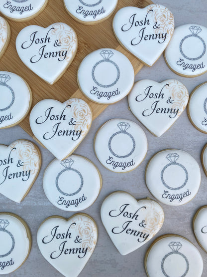 Engagement print cookies/ 1 Dozen