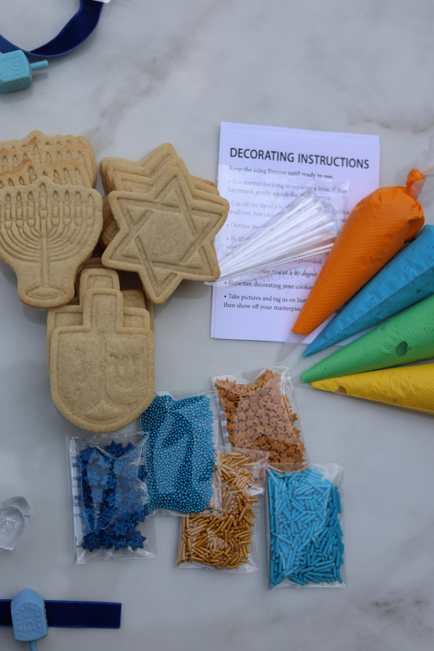 DIY chanukah kit, Family/Individual/party size options