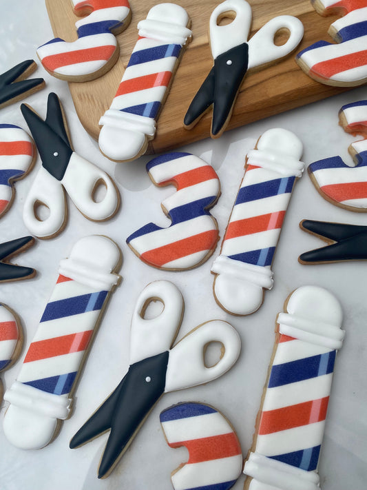 Baber shop themed upsherin set/ 2 dozen