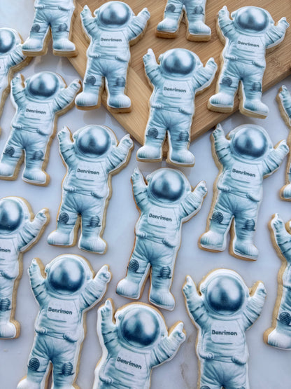 Astronaut cookies printed/ 1 Dozen￼